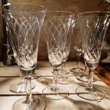9 crystal champagne flutes