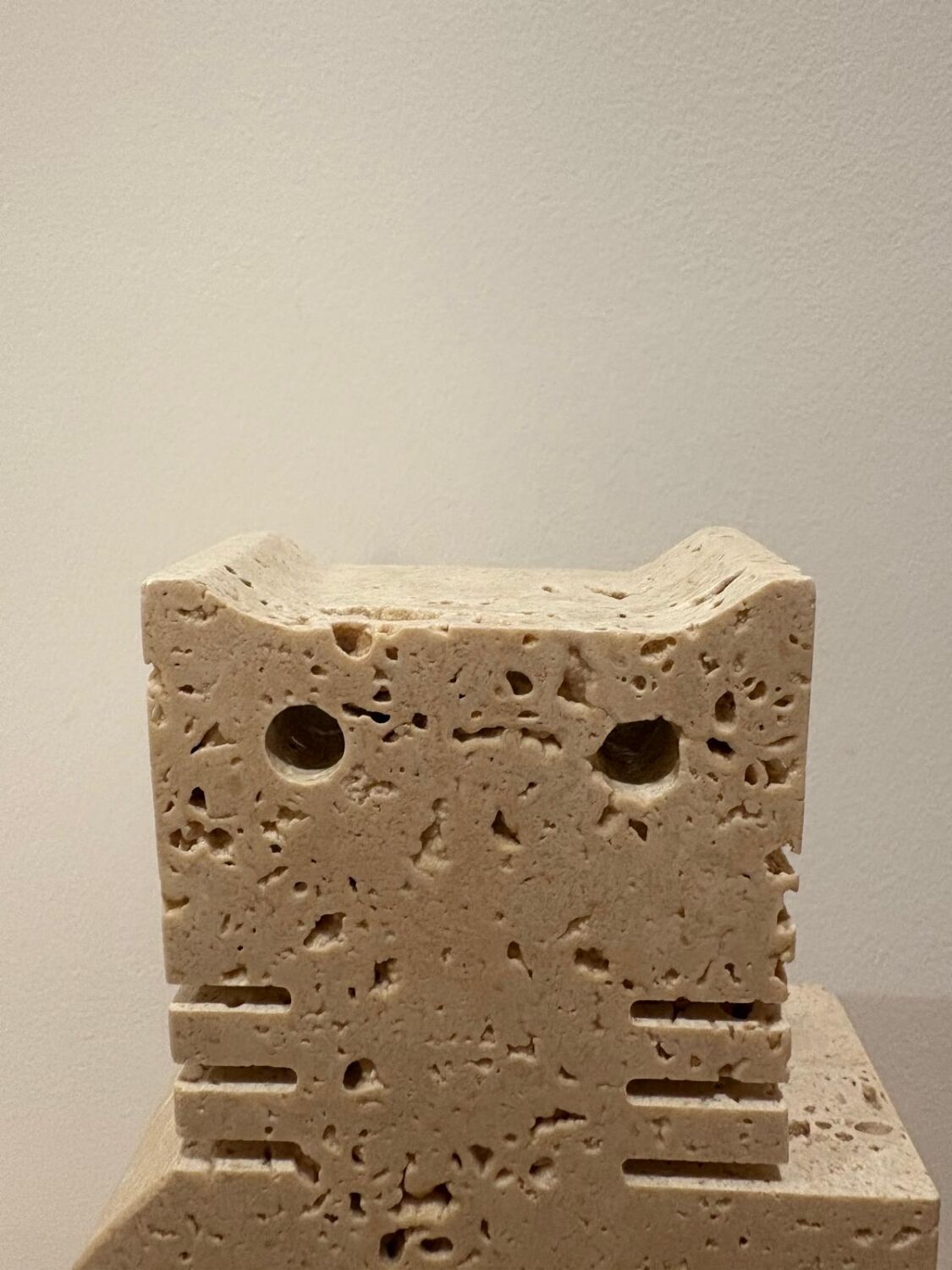 Paire de chats en travertin, Fratelli Mannelli, Italie, 1970s