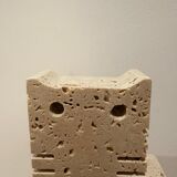 Paire de chats en travertin, Fratelli Mannelli, Italie, 1970s