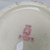 Soupière en terre de fer de Gien modèle Aubépine rose
