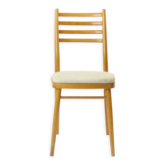 Mid Century Chair In Blond Wood, Czechoslovakia 1960s