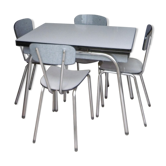 In formica kitchen table with 4 chairs