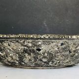 Corbeille en métal argenté