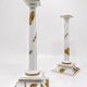 Rare pair of candlesticks designed by Gio Ponti for Ginori.