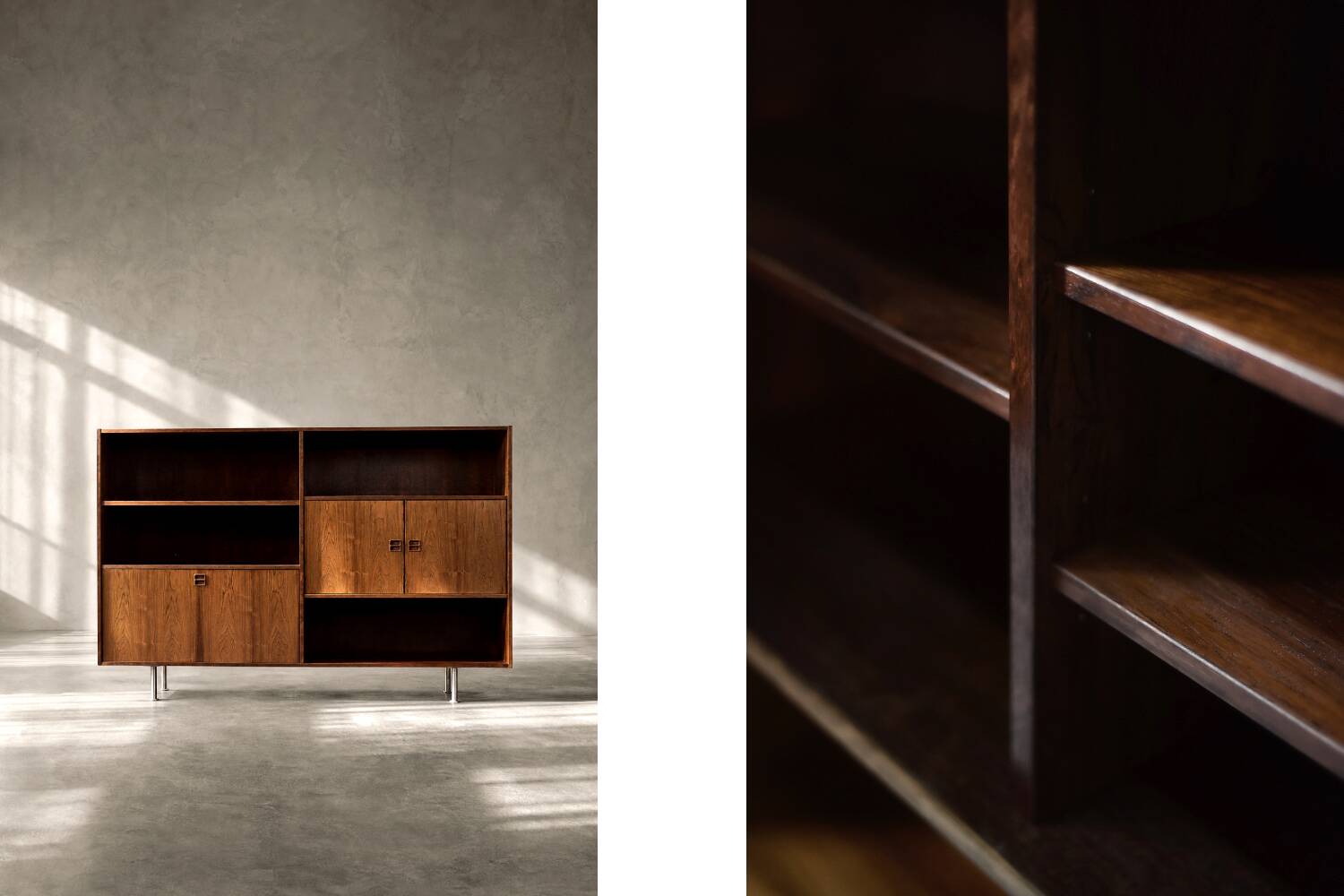 Mid-Century Scandinavian Modern Rosewood Highboard with Bar  from Herning