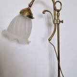 Art Nouveau table lamp with tulip shade