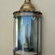 Lantern brass wall lamp