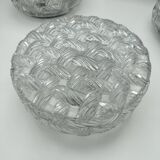 Ceiling Lamp Light Vintage 1970s Basket Weave