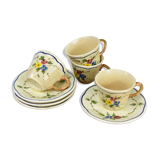 set of 4 coffee cup "longhamp Limoge"