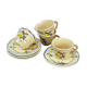 set of 4 coffee cup "longhamp Limoge"