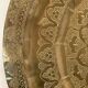 Superb large plateau chiseled oriental copper. chic ethnic vintage deco