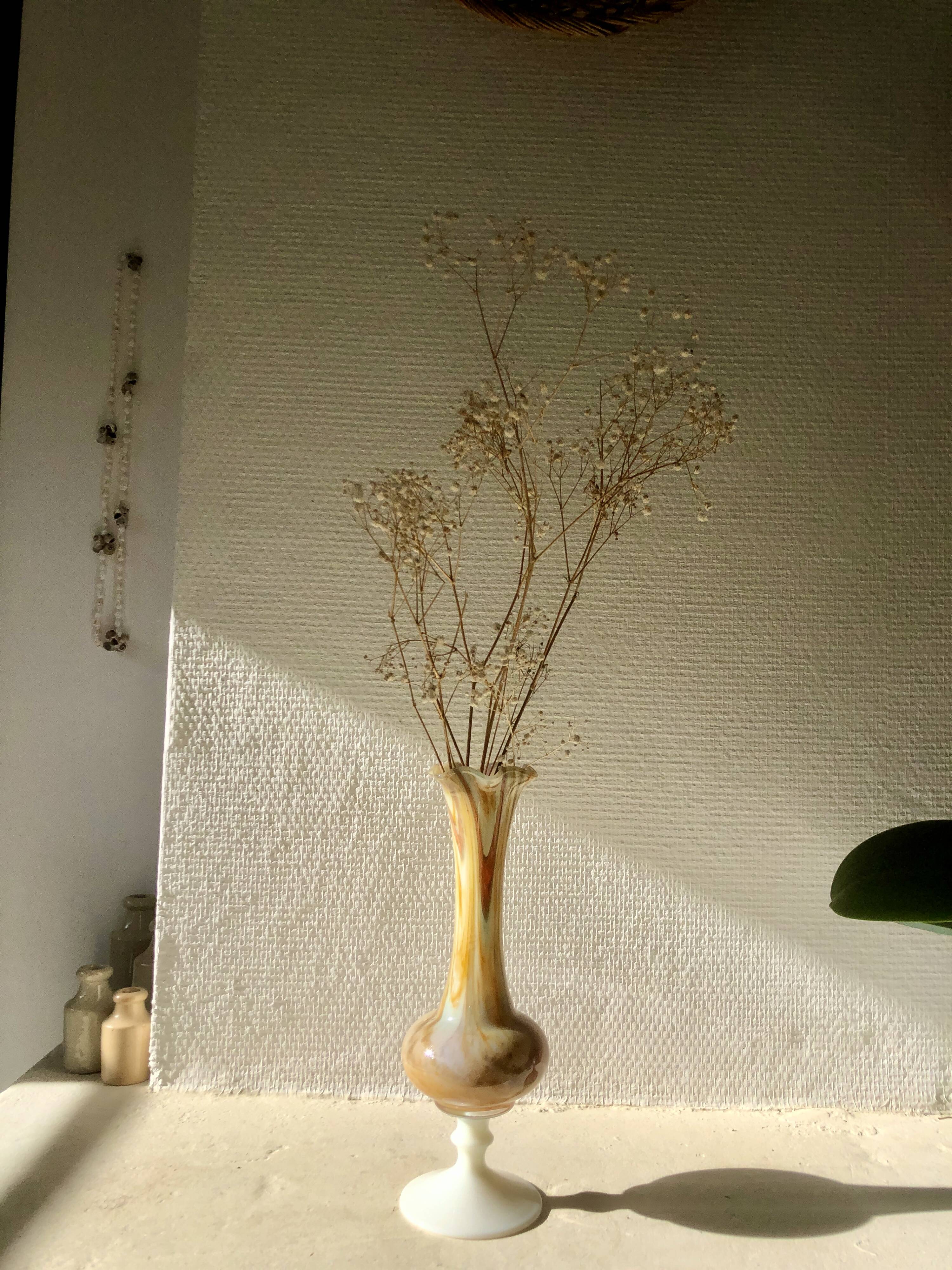 Vase opaline seventies