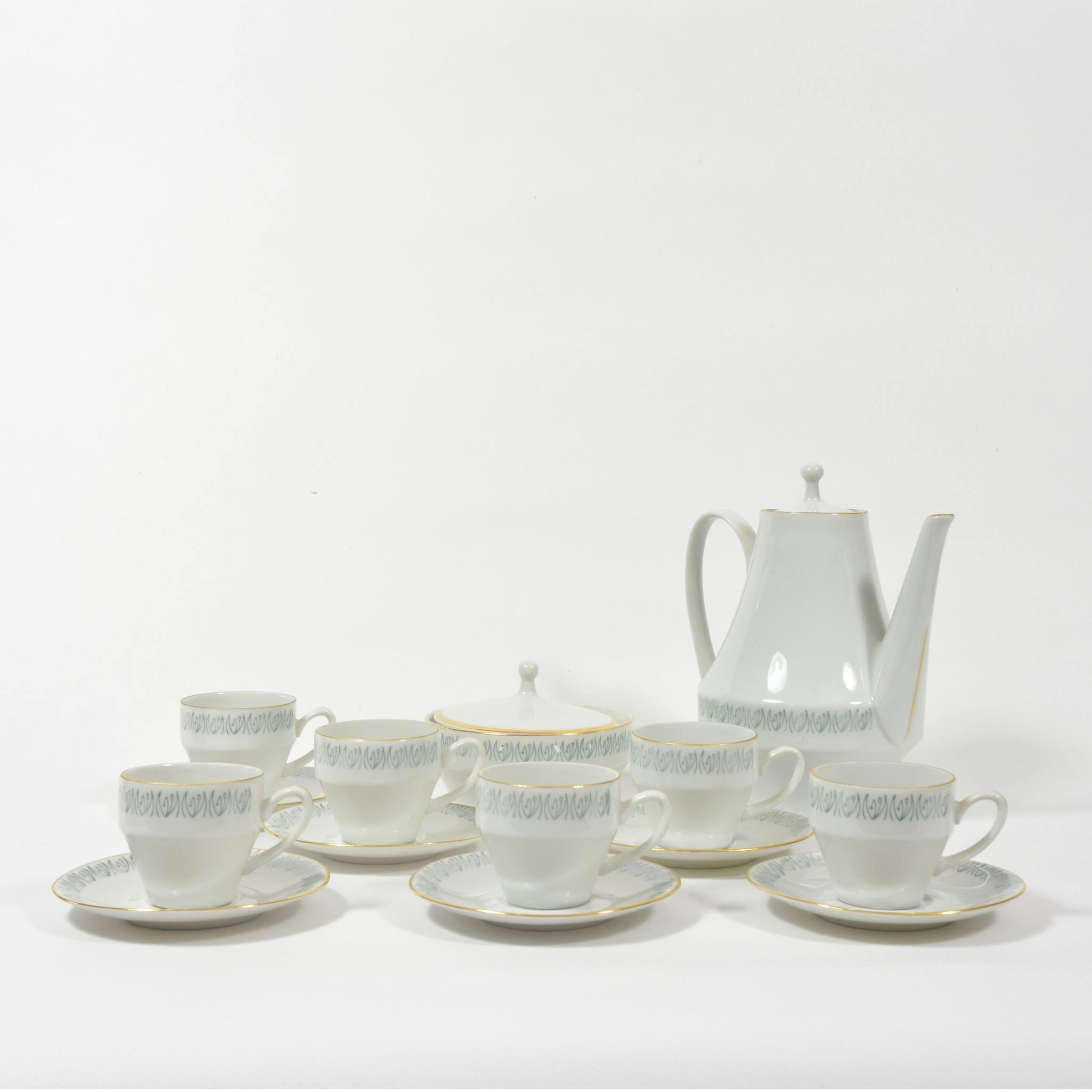 Bohême porcelaine coffee set, 1970s