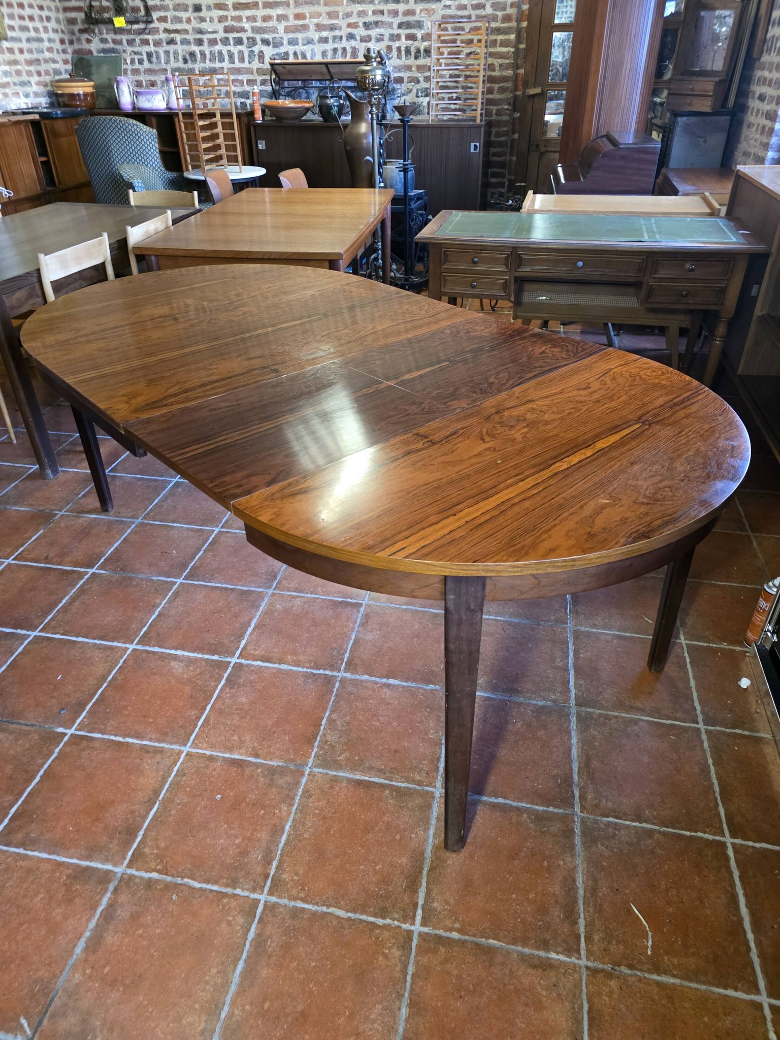 Table scandinave extensible en palissandre des années 60
