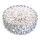 Round molded glass ceiling light