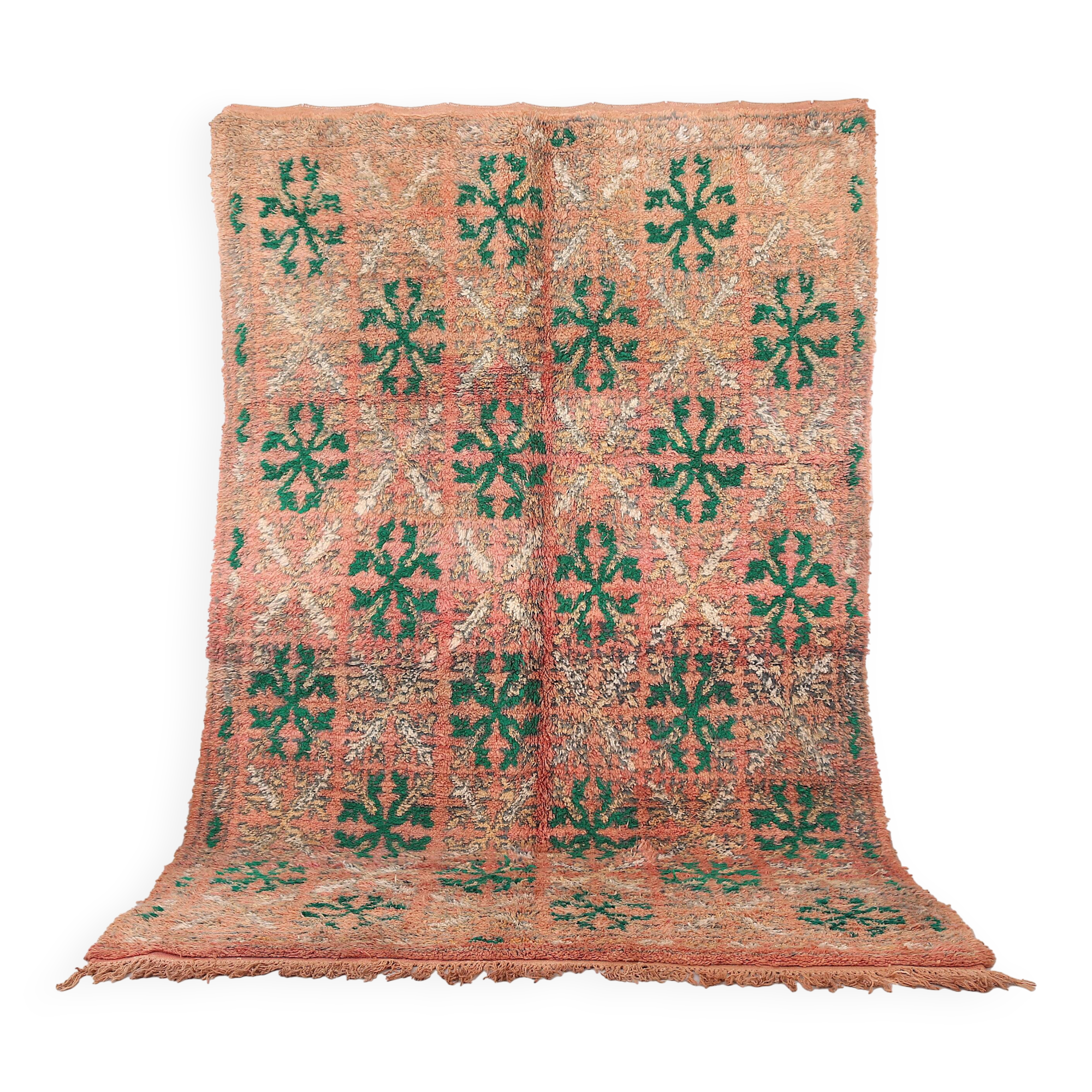 Vintage Moroccan Rug 185 x 290 cm - Old Boujaad Rug - Berber Rug Handmade