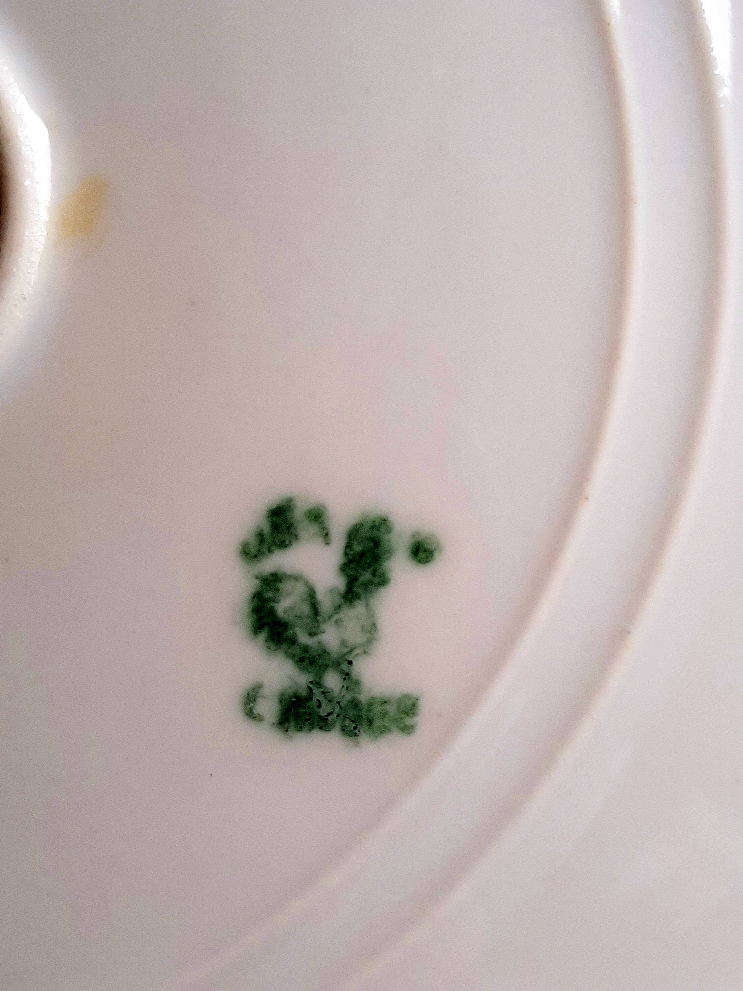 Art Deco Limoges porcelain serving dish