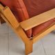 Pair of armchairs and ottoman by Tage Poulsen, Denmark, 1970s