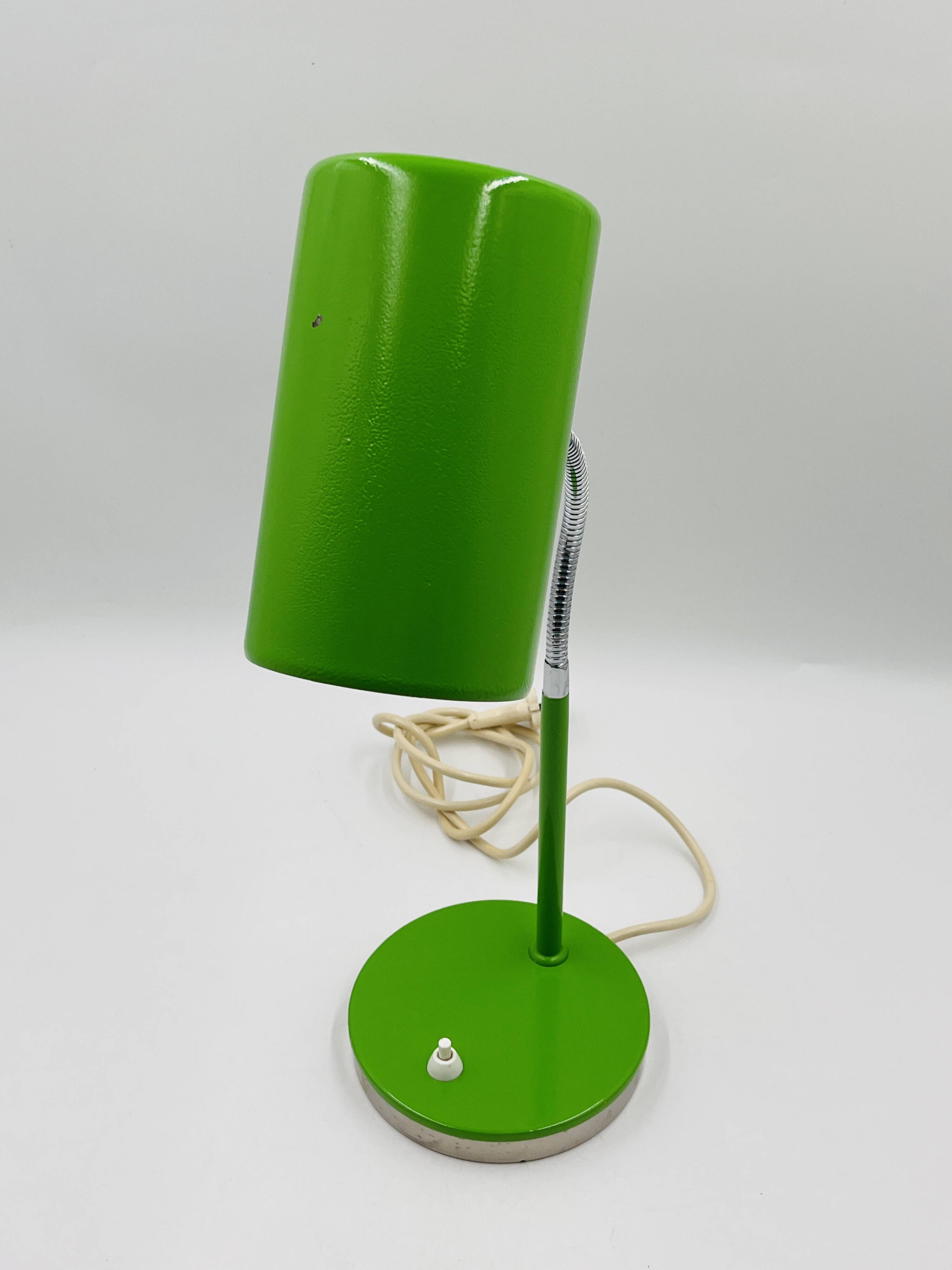 Green designer desk lamp