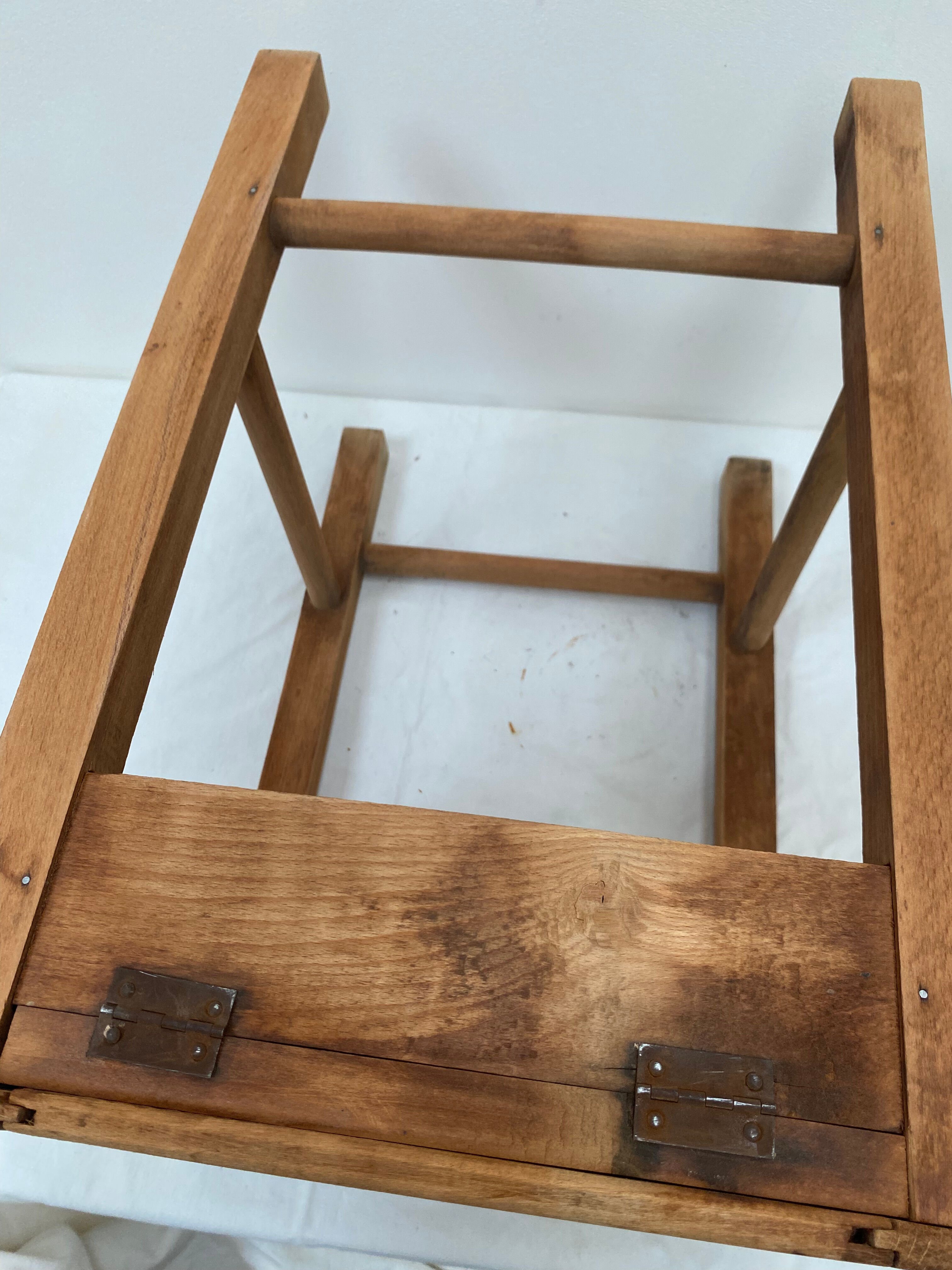Wooden bedside table