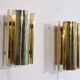 Pair of brass wall lights from Falkenberg 1970