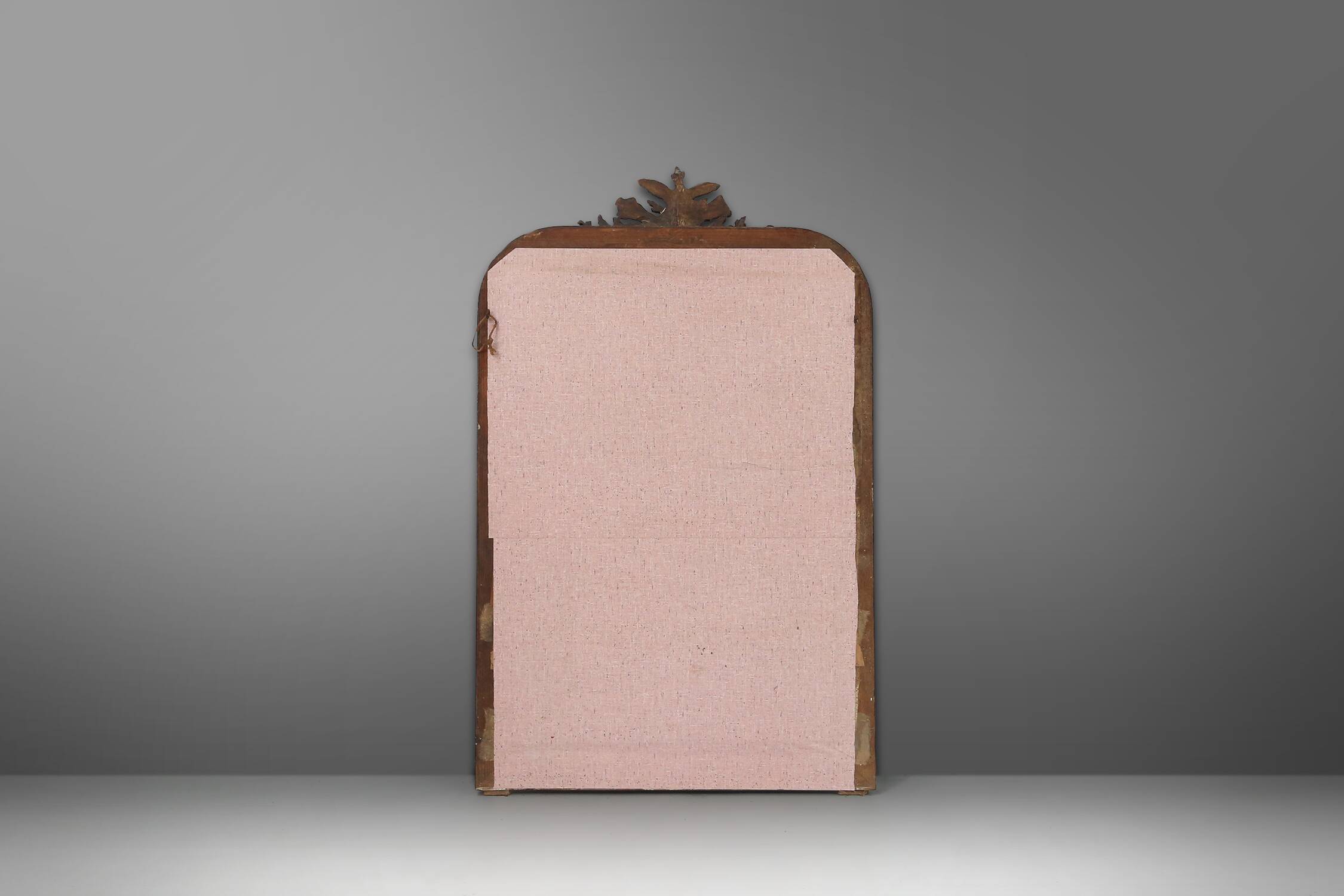 Louis Philippe mirror in plaster and wood with handcrafted decorations, France ca. 1900