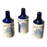 French stoneware grapefruit sparkling drink bottles
