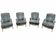 Lot de 4 fauteuils louis XV cottage Provence