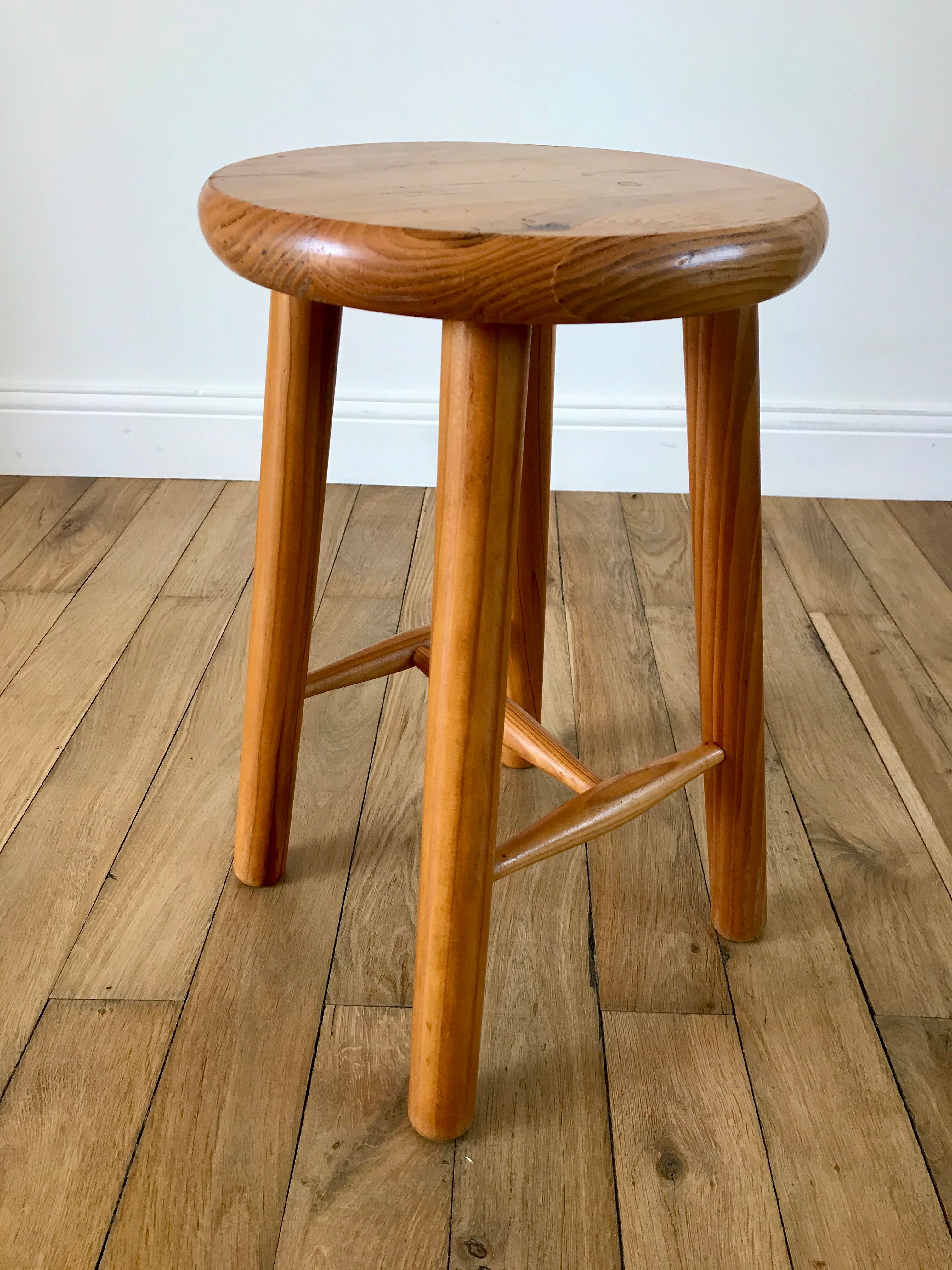 small pine stool 60s