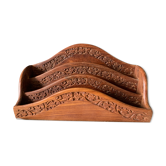 Wooden mail rack