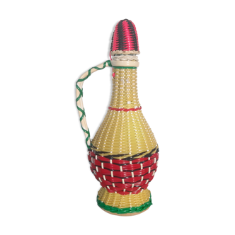 Scoubidou bottle from the 60s