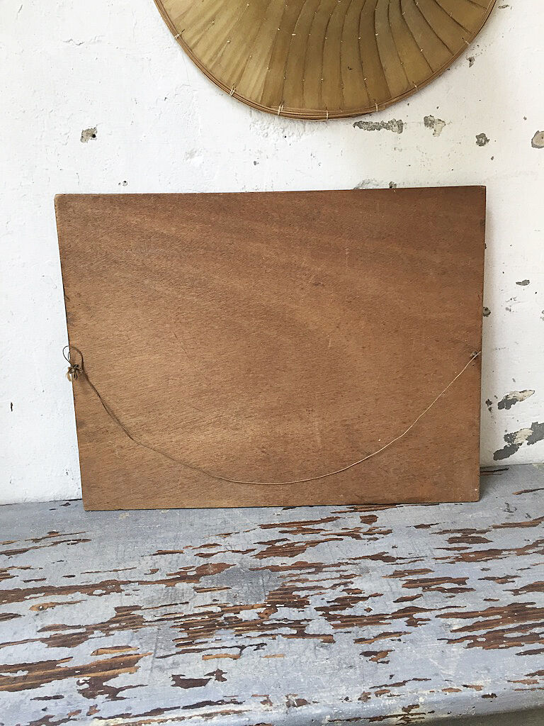 Painting flowers old oil