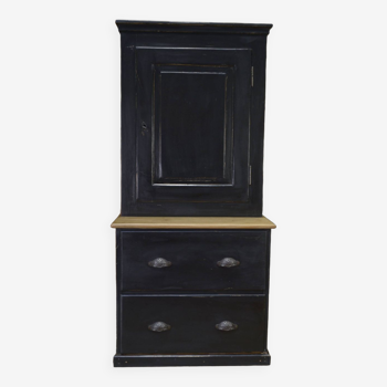 Small cabinet with 2 drawers in fir 1960