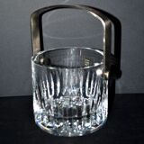 Glaçon Avignon ice bucket in Saint-Louis crystal with BAR WHISKY label