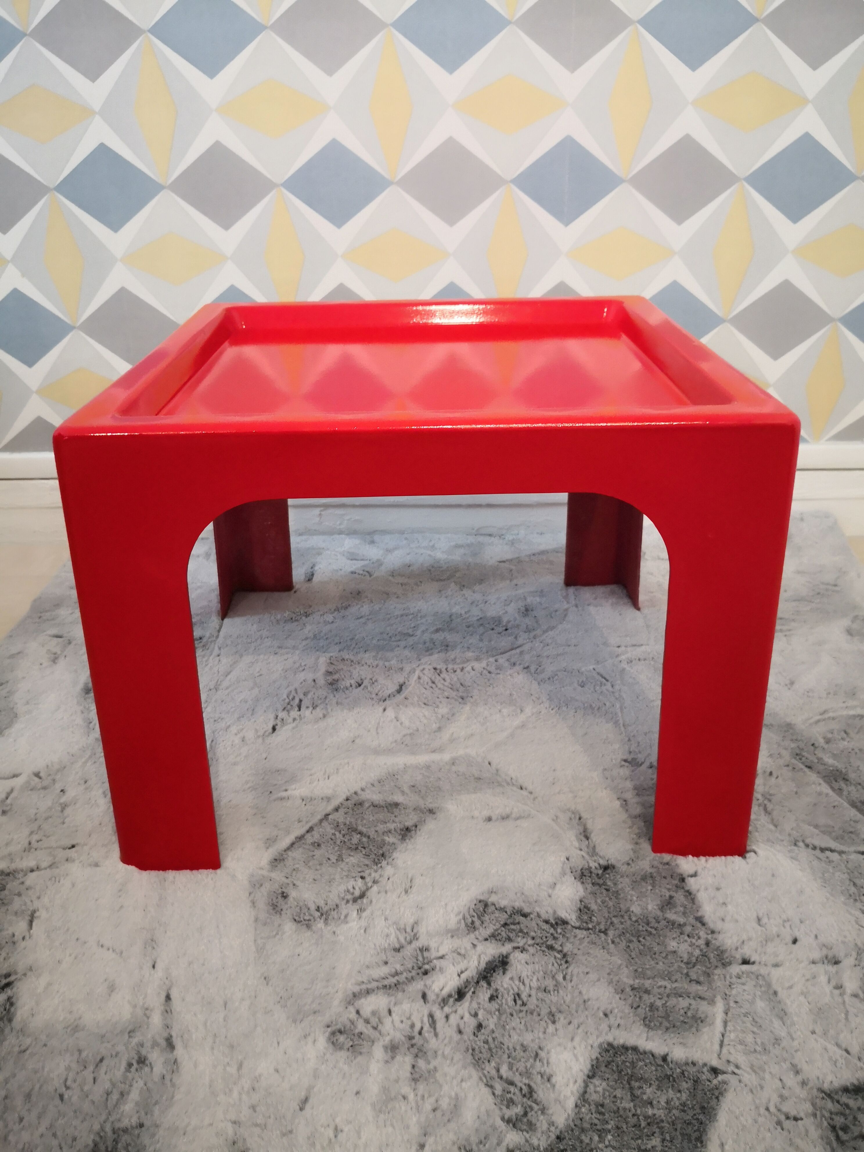 Table basse fibre de verre 70