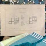 Illustration architecture villa plans inlichterfelde Berlin 19th