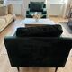 Set of 2 green velvet armchairs Camif