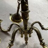 Louis XV style chandelier in bronze