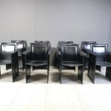 Vintage dining chairs by made in italy, 1970s - set of 8