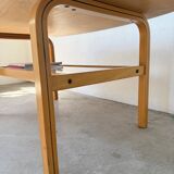 Oval coffee table beech 1980 Aalto Ikea