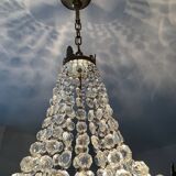 Hot Air Balloon Chandelier with Brass Tassels