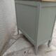 Louis XV style library renovated and enhanced in green-grey.