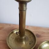 Pair of brass candlesticks