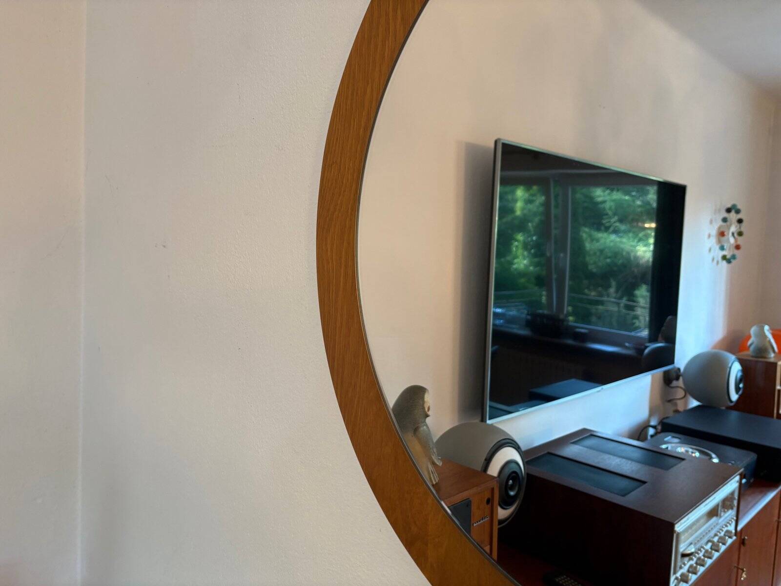Minimalist brown mirror, 1960s
