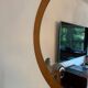 Minimalist brown mirror, 1960s