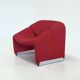 Chaise Artifort Groovy F598 M de Pierre Paulin en rouge