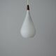 Danish DROP Lamp in Opal Glass and Teak