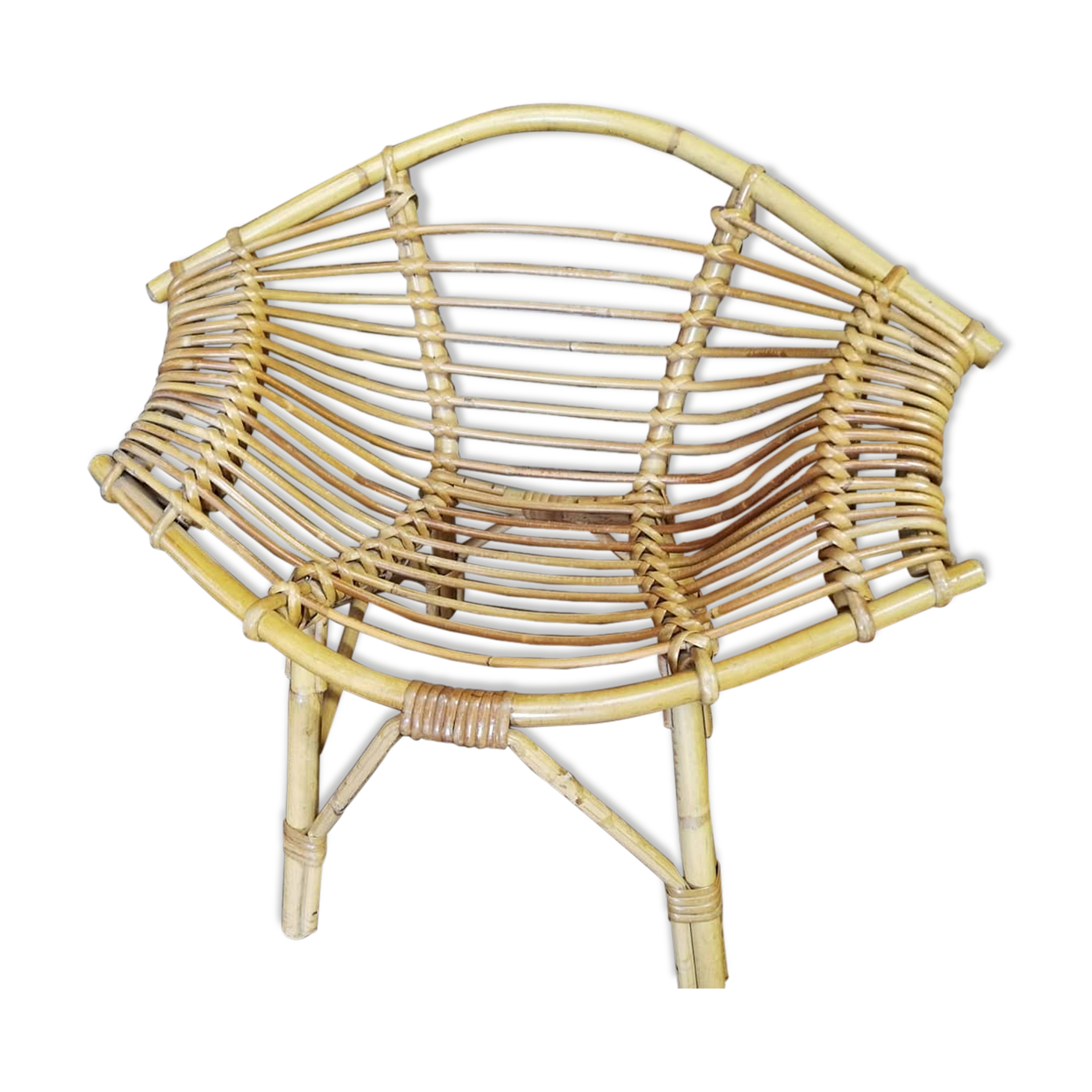 70s rattan child chair