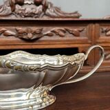 Louis XV-style vase. Silver plated.