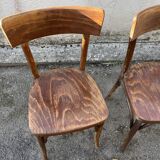 Lot de 4 chaises Thonet bistrot originales en bois